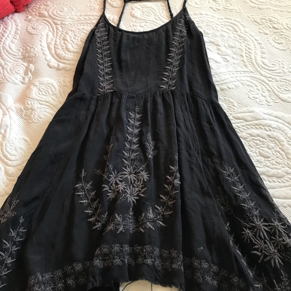 Free People Charcoal summer dress